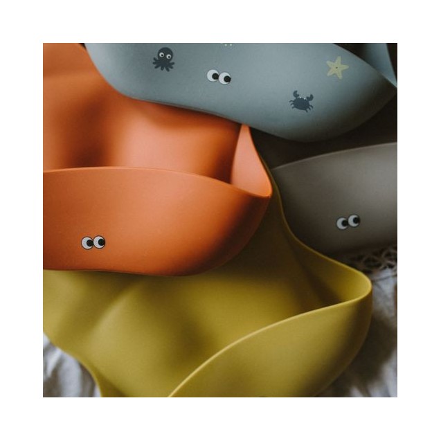 Σαλιάρα Σιλικόνης Noui Noui Dusty Lemon NN12113