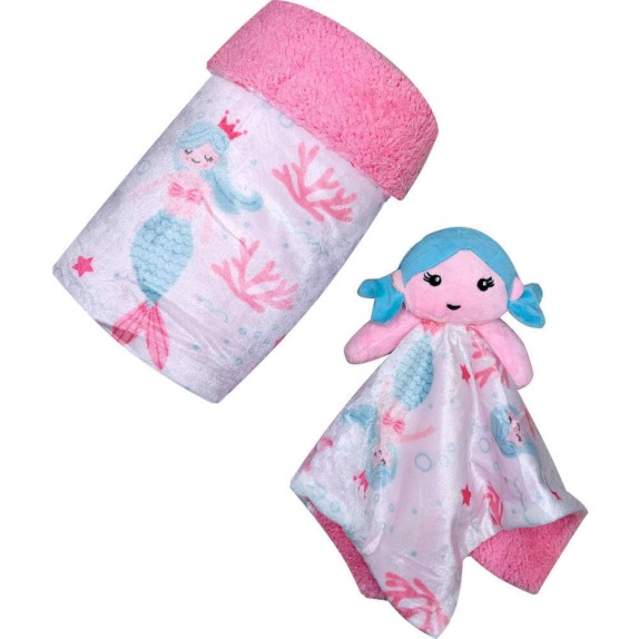 Σετ Κουβέρτα Fleece Αγκαλιάς και Πανάκι Παρηγοριάς Morven...