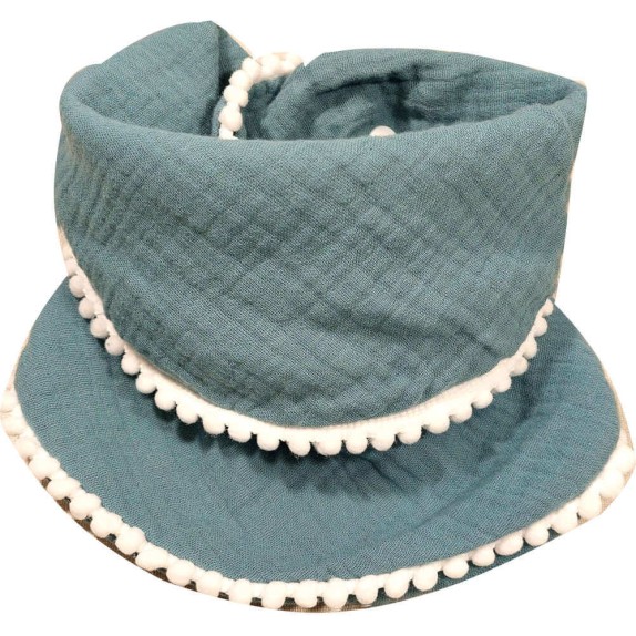 Σαλιάρα Μουσελίνα Φουλάρι Morven 23015 Μπλε