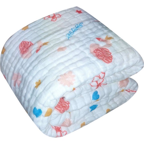 Κουβέρτα Αγκαλιάς Μουσελίνα Morven 23006 Κύκνοι Ροζ 100x100