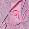 Κουβέρτα-Τσάντα Fleece Κούνιας Morven 22052 Unicorn Ροζ 100x170