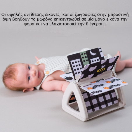 Περιστρεφόμενο Βιβλίο Δραστηριοτήτων Taf Toys Tummy Time Spinning Book T-13125