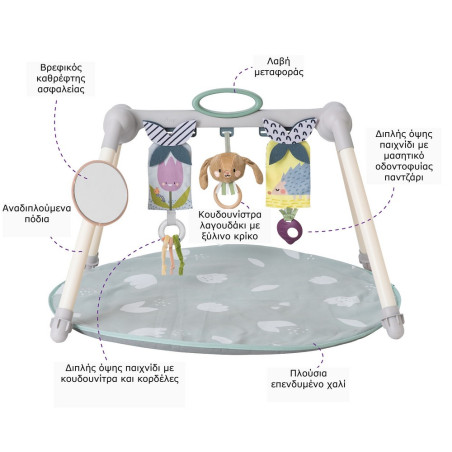 Φορητό Γυμναστήριο & Χαλάκι Δραστηριοτήτων Taf Toys Urban Garden Foldable Gym T-13075