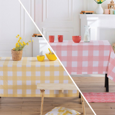 Τραπεζομάντηλο Αλέκιαστο Nef-Nef Henry Yellow 140x180