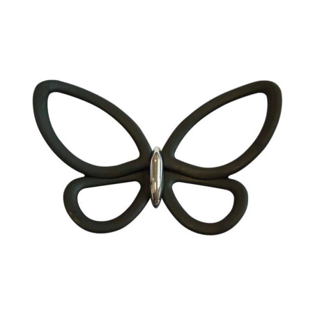 Διακοσμητικό Αυτοκόλλητο Τοίχου Μεταλλικό Ango Black Metal Butterflies 3D 24007