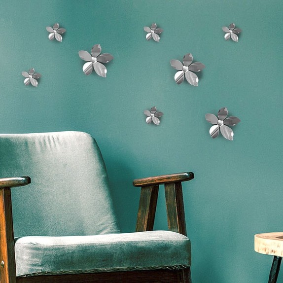 Διακοσμητικό Αυτοκόλλητο Τοίχου Μεταλλικό Ango Silver...