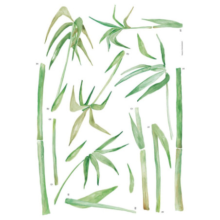 Αυτοκόλλητα Τοίχου Ango Bamboo 44233