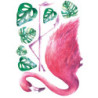 Αυτοκόλλητα Τοίχου Ango Tropical Flamingos 44237