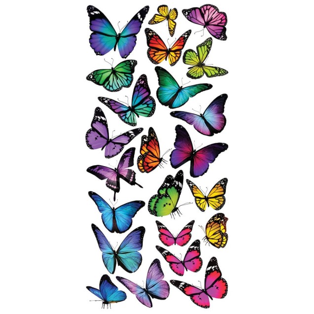 Αυτοκόλλητα Τοίχου Ango Colourful Butterflies...