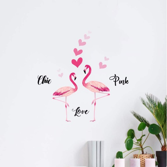 Αυτοκόλλητα Τοίχου Ango Flamingos 59175