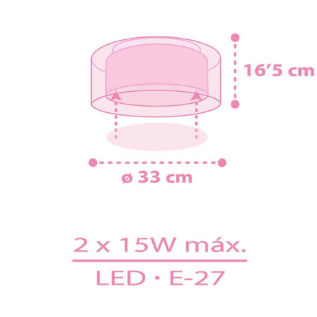 Παιδικό Φωτιστικό Οροφής Ango Unicorns 41596