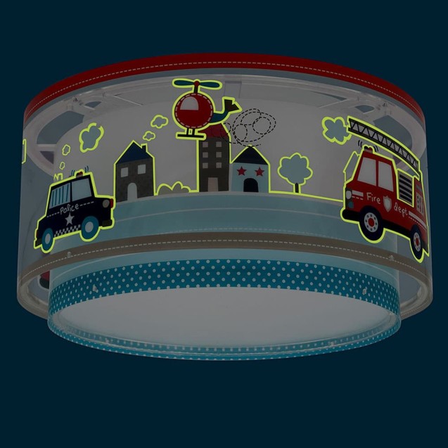Παιδικό Φωτιστικό Οροφής Πλαφονιέρα Ango Police...