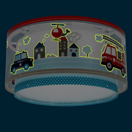 Παιδικό Φωτιστικό Οροφής Πλαφονιέρα Ango Police 60616