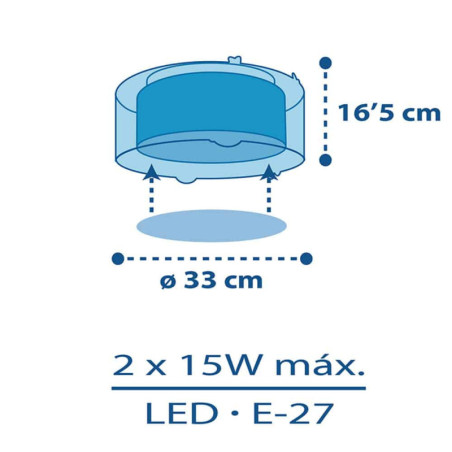 Παιδικό Φωτιστικό Οροφής Πλαφονιέρα Ango Planets 41346