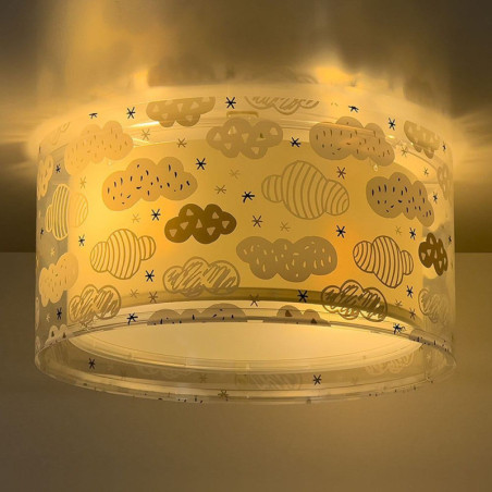 Παιδικό Φωτιστικό Οροφής Πλαφονιέρα Ango Clouds Gray 41416E