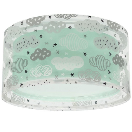 Παιδικό Φωτιστικό Οροφής Πλαφονιέρα Ango Clouds Green 41416H