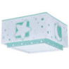 Παιδικό Φωτιστικό Οροφής Πλαφονιέρα Ango Moonlight Green 63236H