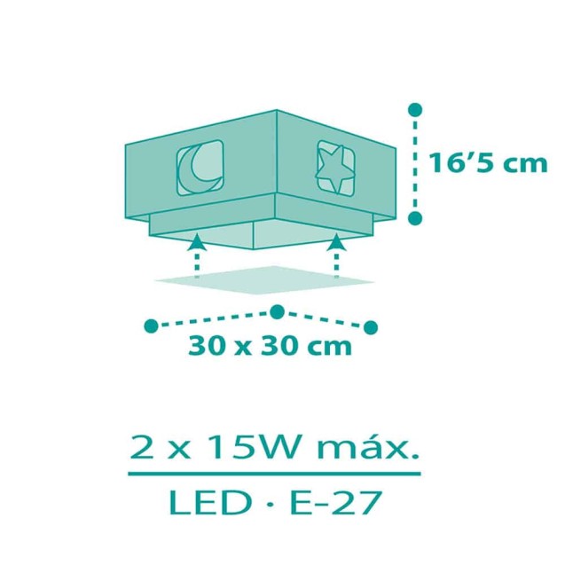 Παιδικό Φωτιστικό Οροφής Πλαφονιέρα Ango...