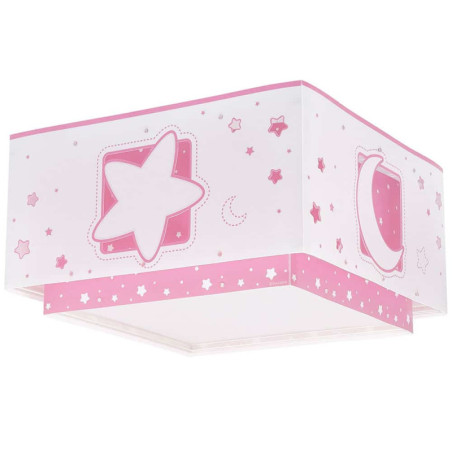 Παιδικό Φωτιστικό Οροφής Πλαφονιέρα Ango Moonlight Pink 63236S