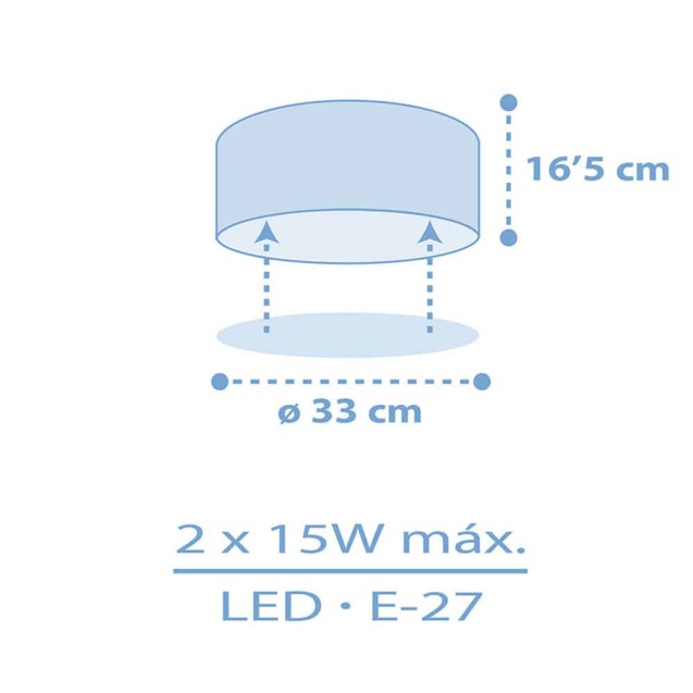 Παιδικό Φωτιστικό Οροφής Πλαφονιέρα Ango...