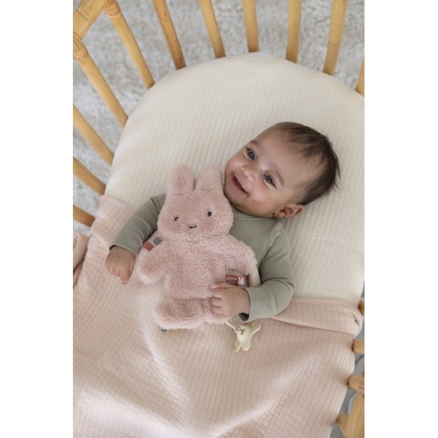 Πανάκι Παρηγοριάς με Κλιπ Πιπίλας Miffy Fluffy Ροζ