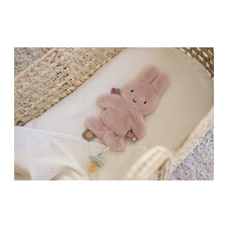 Πανάκι Παρηγοριάς με Κλιπ Πιπίλας Miffy Fluffy Ροζ