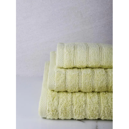 Σετ Πετσέτες 3 Τεμαχίων Anesis Cotton Pennie Φυστικί