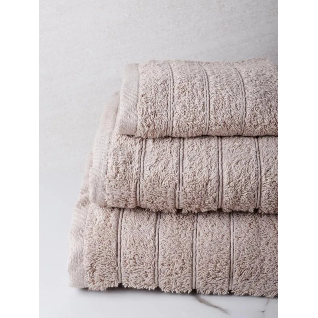 Πετσέτα Προσώπου Anesis Cotton Pennie Μπεζ 50x100