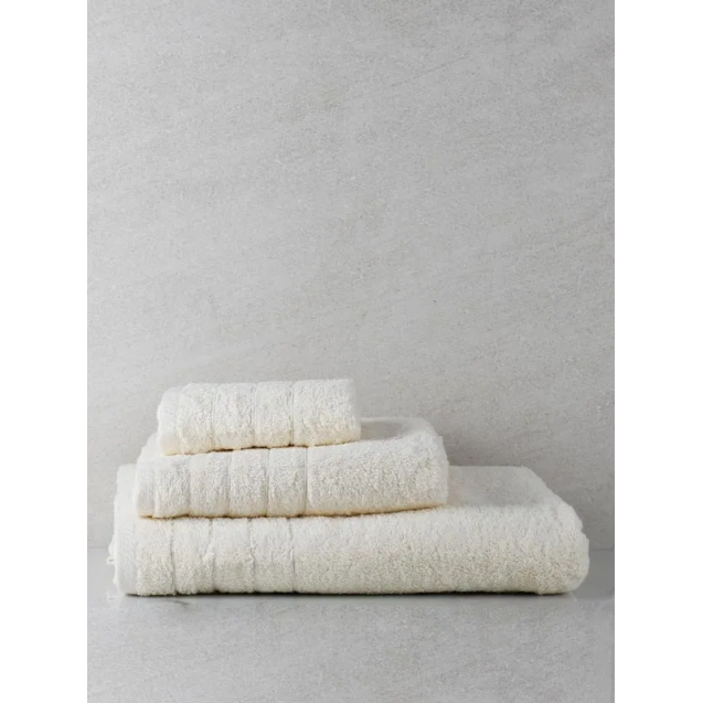 Πετσέτα Προσώπου Anesis Cotton Pennie Εκρού 50x100