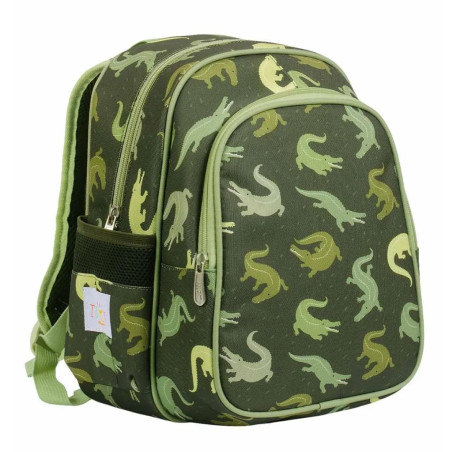 Παιδικό Σακίδιο Πλάτης με Ισοθερμική Θήκη A Little Lovely Company Crocodiles 27x32x19 BPCRGR65