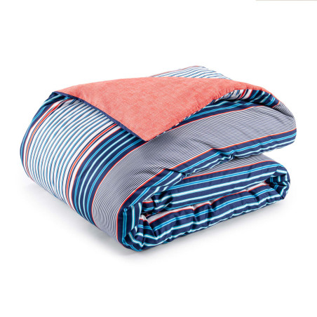 Παπλωματοθήκη King Size Tommy Hilfiger Montauk Κοραλί 260x240