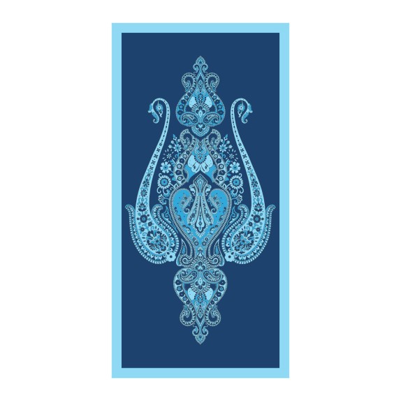 Πετσέτα Θαλάσσης Bassetti Granfoulard Ragusa Μπλε 90x180