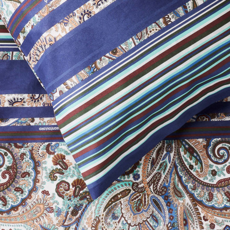 Σετ Σεντόνια King Size 4 Τεμαχίων Bassetti Granfoulard Noto Γκρι 250x280