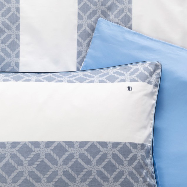 Μαξιλαροθήκη Oxford Tommy Hilfiger Newport Μπλε...