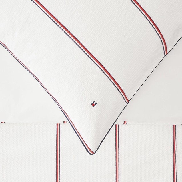 Μαξιλαροθήκη Tommy Hilfiger James Λευκό 50x80