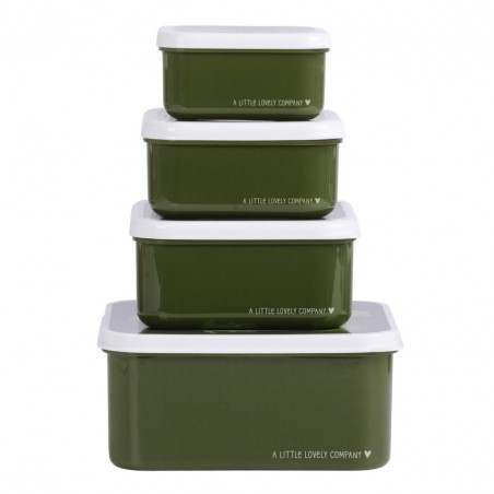 Σετ Δοχεία Φαγητού 4 Τεμαχίων A Little Lovely Company Crocodiles SBSEVR59