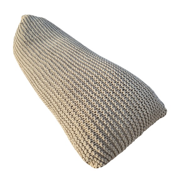 Πουφ ΚΟΜΒΟΣ Macrame Beige 80x200x45