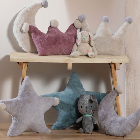 Βρεφικό Μαξιλάρι Διακόσμησης Nef-Nef Baby Moon Grey 30x25