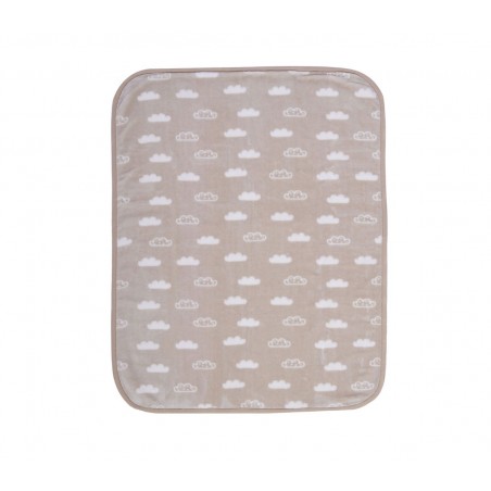 Κουβέρτα Βελουτέ Αγκαλιάς Nef-Nef Clouds Beige 75x100