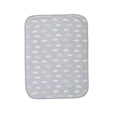 Κουβέρτα Βελουτέ Κούνιας Nef-Nef Clouds Grey 100x140