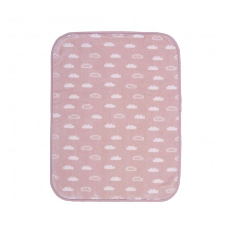 Κουβέρτα Βελουτέ Κούνιας Nef-Nef Clouds Pink 100x140