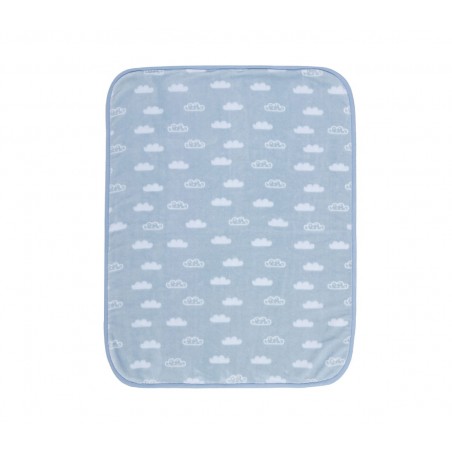 Κουβέρτα Βελουτέ Κούνιας Nef-Nef Clouds Blue 100x140