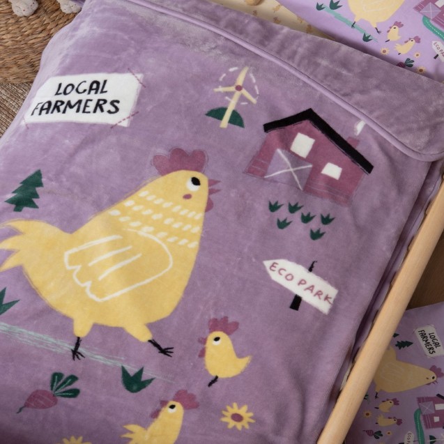 Κουβέρτα Βελουτέ Αγκαλιάς Nef-Nef Piu Piu 75x100