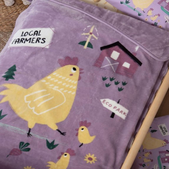 Κουβέρτα Βελουτέ Κούνιας Nef-Nef Piu Piu 100x140