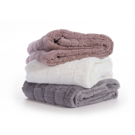 Ριχτάρι Πολυθρόνας Γούνινο Nef-Nef Barlow Grey 140x190