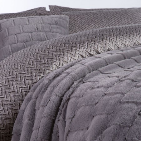 Μαξιλάρι Διακόσμησης Γούνινο Nef-Nef Barlow Grey 45x45