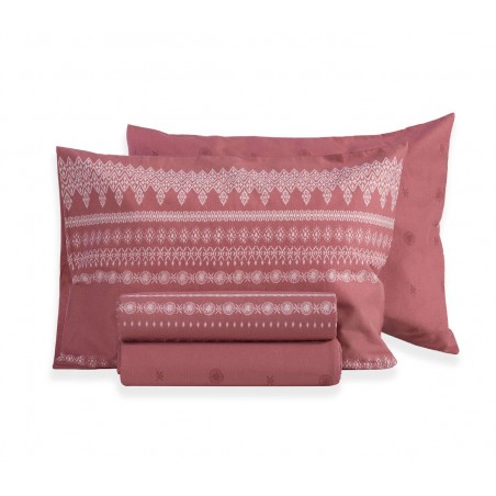 Σετ Σεντόνια Μονά 3 Τεμαχίων Nef-Nef Cleran Paprica 170x270