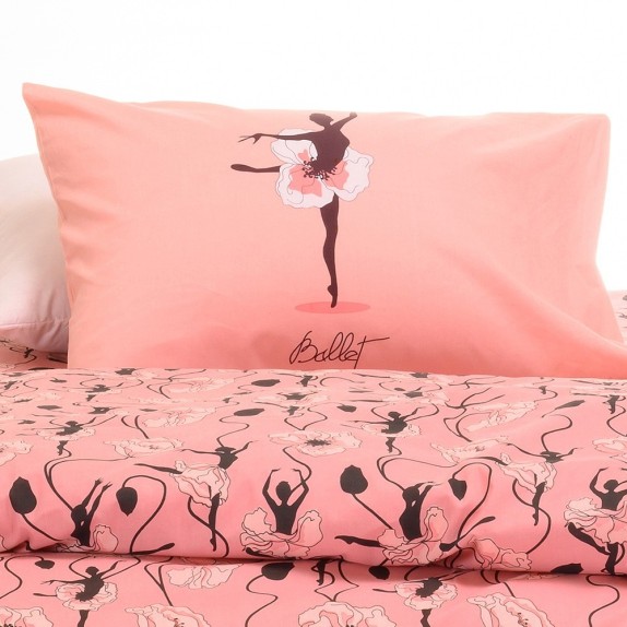 Σετ Παιδικές Μαξιλαροθήκες 2 Τεμαχίων Melinen Dance Pink...
