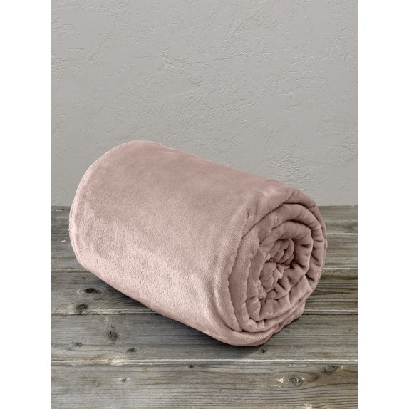 Κουβέρτα Fleece Υπέρδιπλη Kocoon Meleg Light Pink 220x240