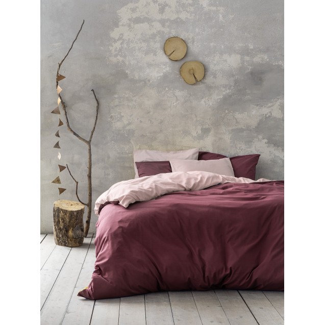 Πάπλωμα Μονό Nima Abalone Nude-Bordeaux 160x240